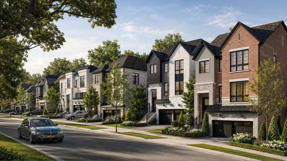 Abacot Hill Sherwood Forrest in Mississauga by Hallett Homes street view Abacot Hill Sherwood Forrest in Mississauga by Hallett Homes street view