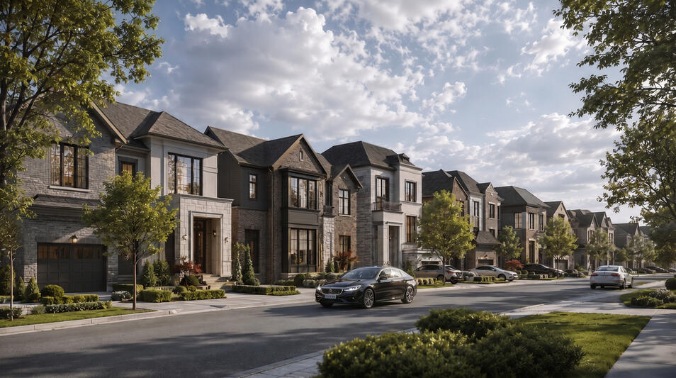 Abacot Hill Sherwood Forrest in Mississauga by Hallett Homes street view Abacot Hill Sherwood Forrest in Mississauga by Hallett Homes street view